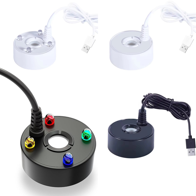 Terrarium Fogger Ultrasonic - USB 4LED ultrasone mistmaker, binnenfontein, waterpartij,