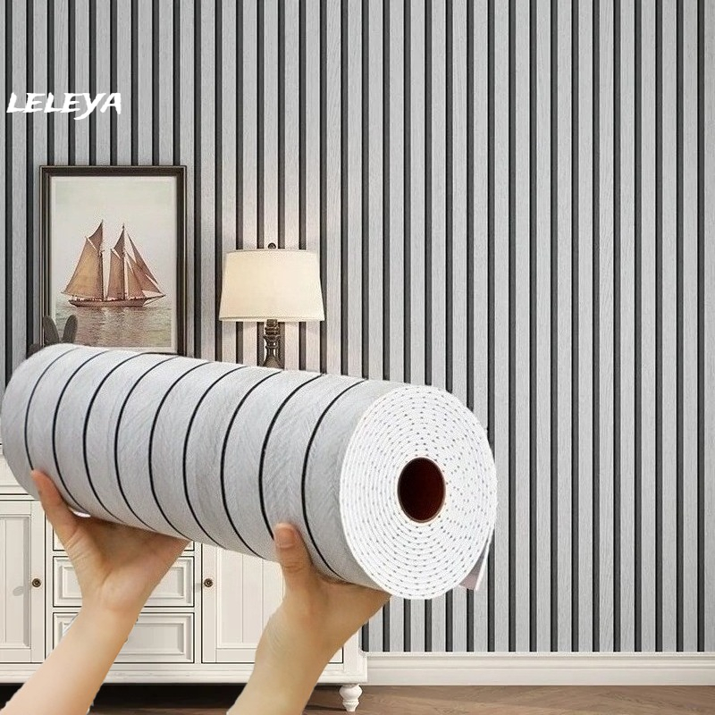 Pvc Panel Background - Zelfklevende houtnerf wandpaneel waterdichte achtergrond muur