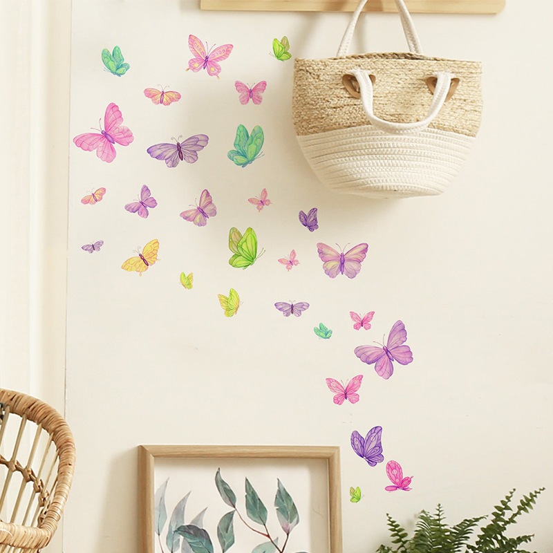 Romantische vlinder muursticke - Pvc Panel Background recensie en prijs